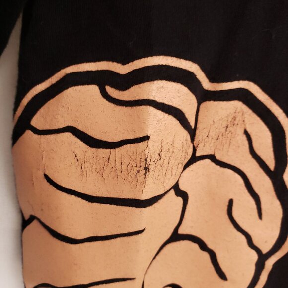 Hope For Harlow Black Be Kind To Your Precious Mind Graphic Handmade USA Size M - Picture 9 of 13